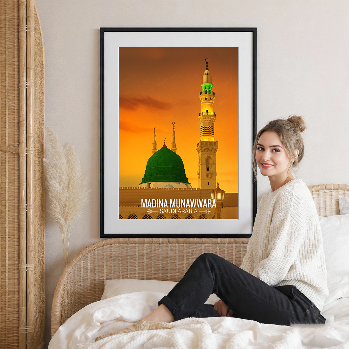 Madina Munawara - Saudi Arabia - Travel Wall Art Deco Poster Print