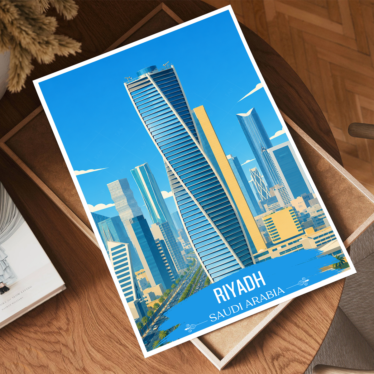 Riyadh - Saudi Arabia - Travel Wall Art Deco Poster Print