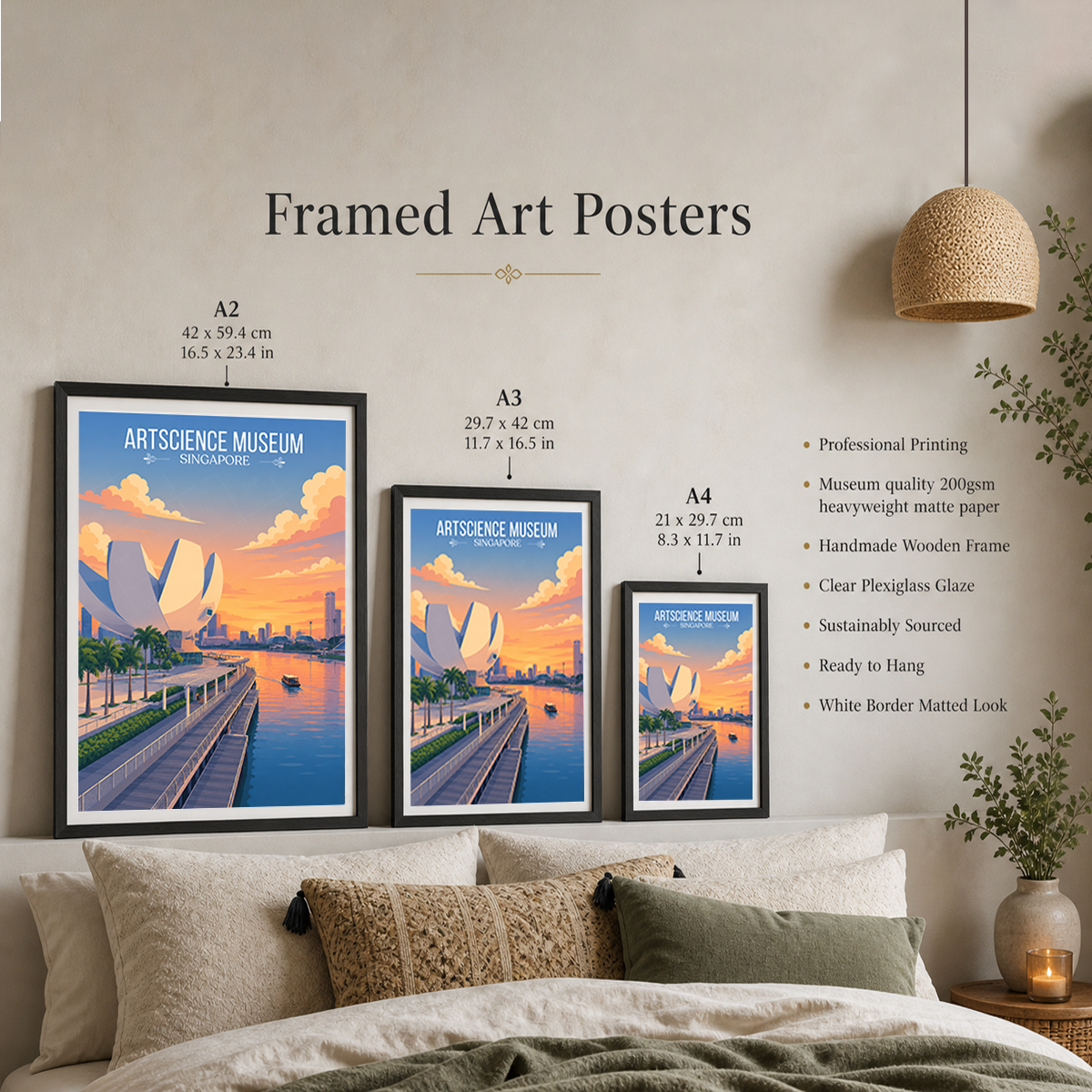 ArtScience Museum - Singapore - Poster Print Modern Style Wall Art