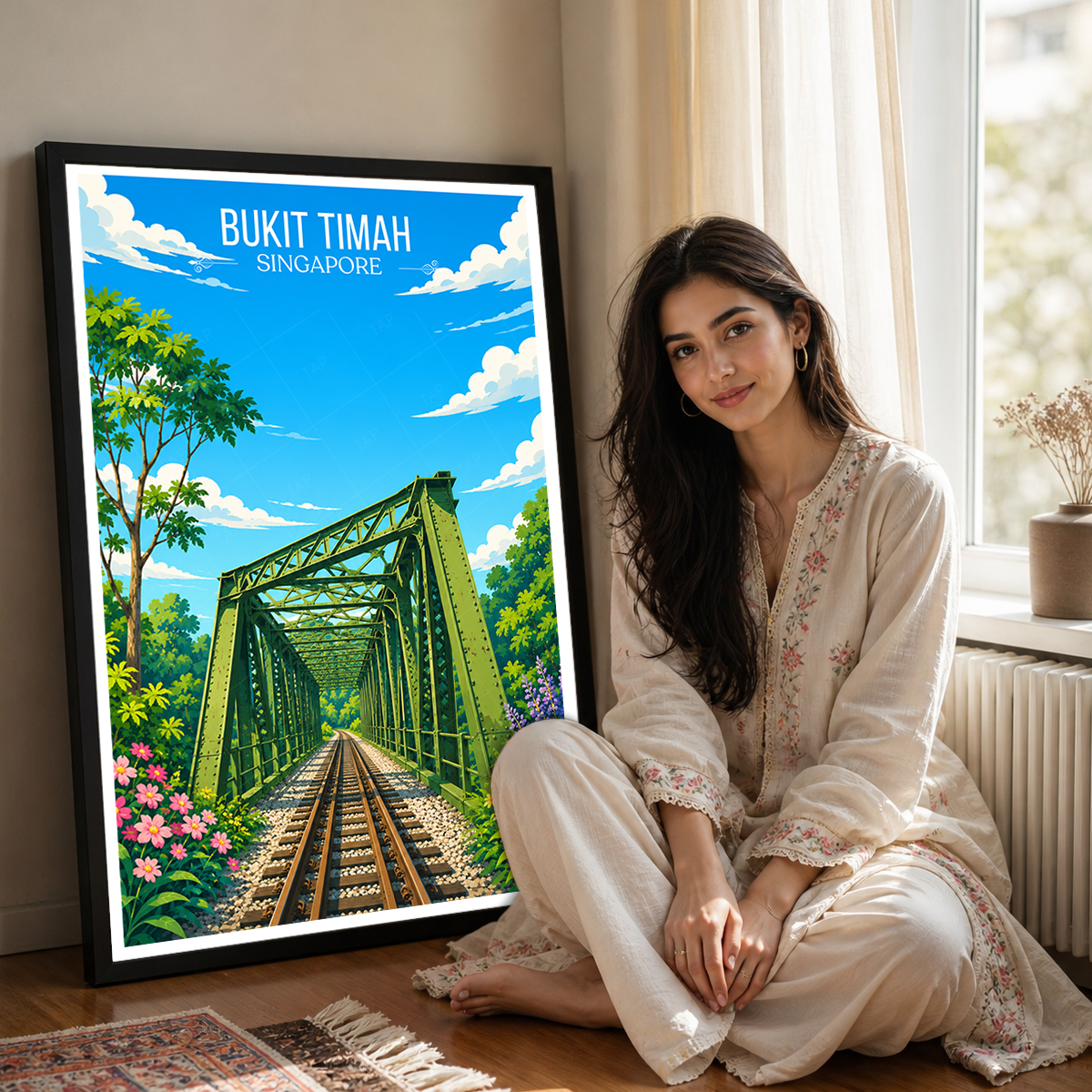 Bukit Timah - Singapore - Poster Print Modern Style Wall Art