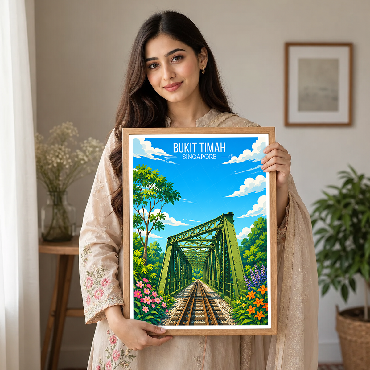 Bukit Timah - Singapore - Poster Print Modern Style Wall Art