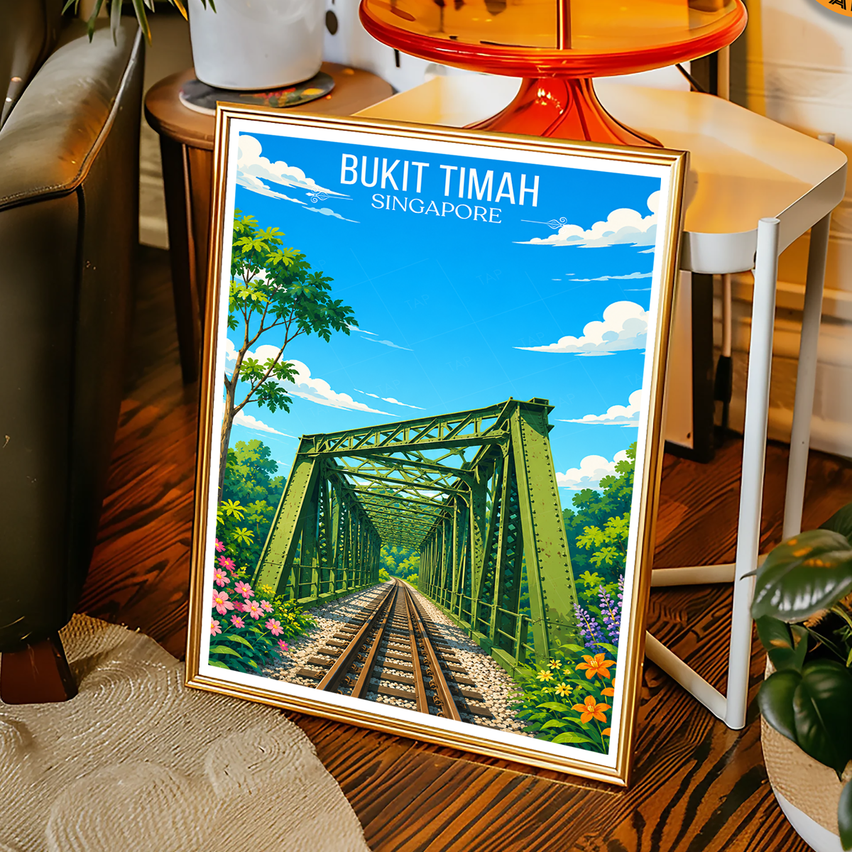 Bukit Timah - Singapore - Poster Print Modern Style Wall Art