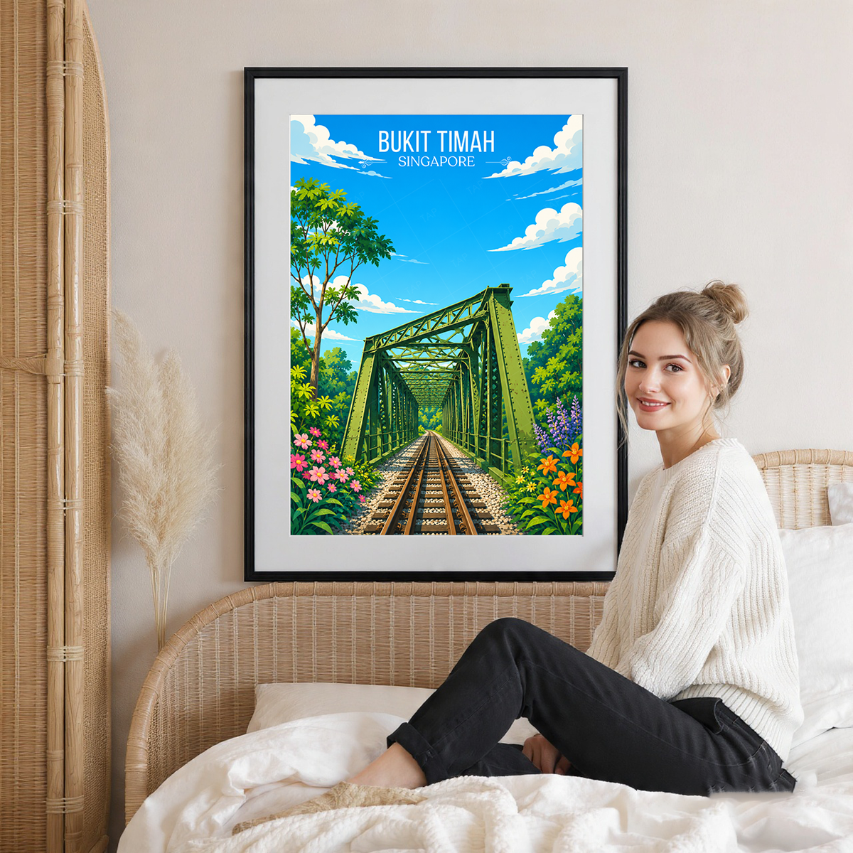 Bukit Timah - Singapore - Poster Print Modern Style Wall Art