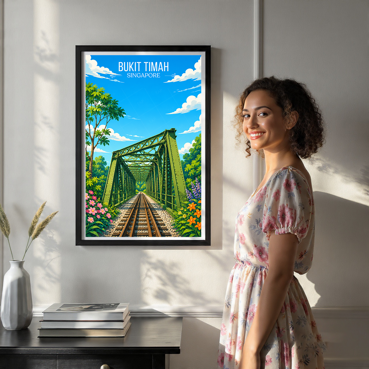 Bukit Timah - Singapore - Poster Print Modern Style Wall Art