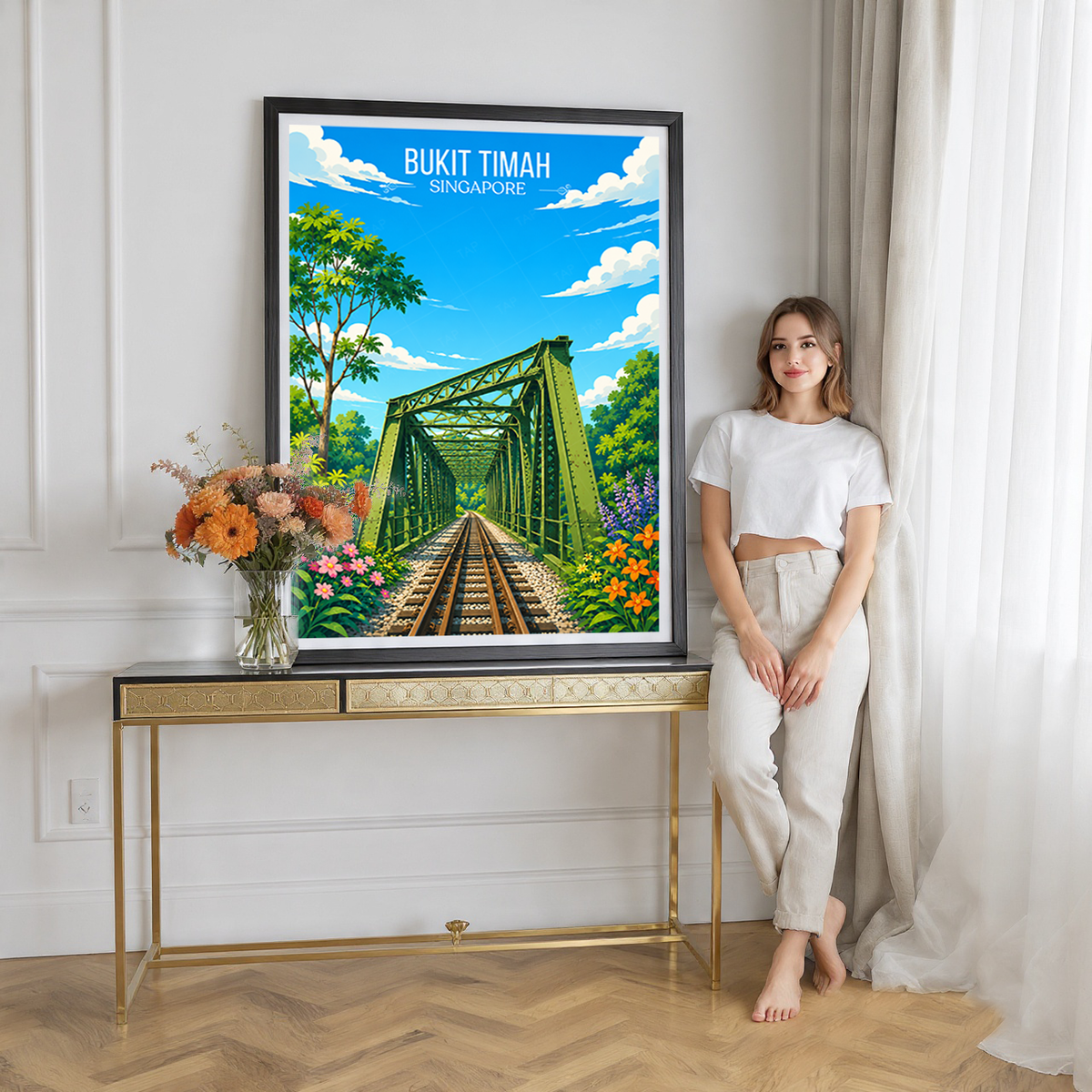 Bukit Timah - Singapore - Poster Print Modern Style Wall Art