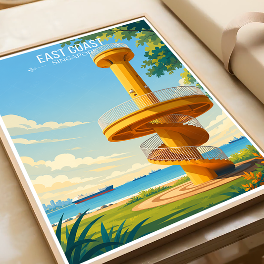 East Coast - Singapore - Poster Print Modern Style Wall Art - Art Print - Travel Art Poster
