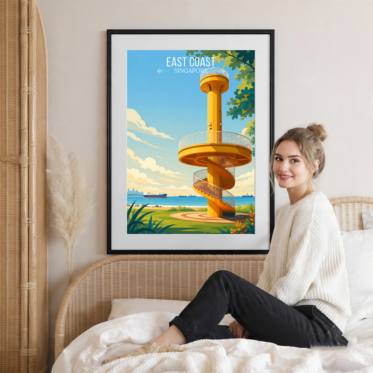 East Coast - Singapore - Poster Print Modern Style Wall Art