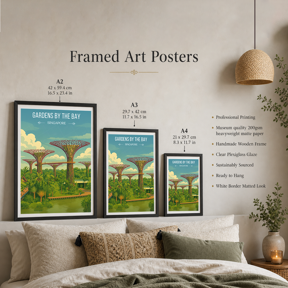 Gardens Bay - Singapore - Poster Print Modern Style Wall Art