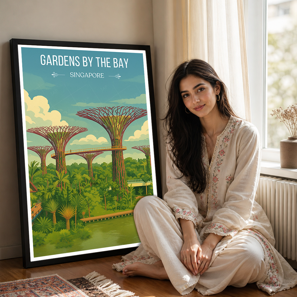 Gardens Bay - Singapore - Poster Print Modern Style Wall Art