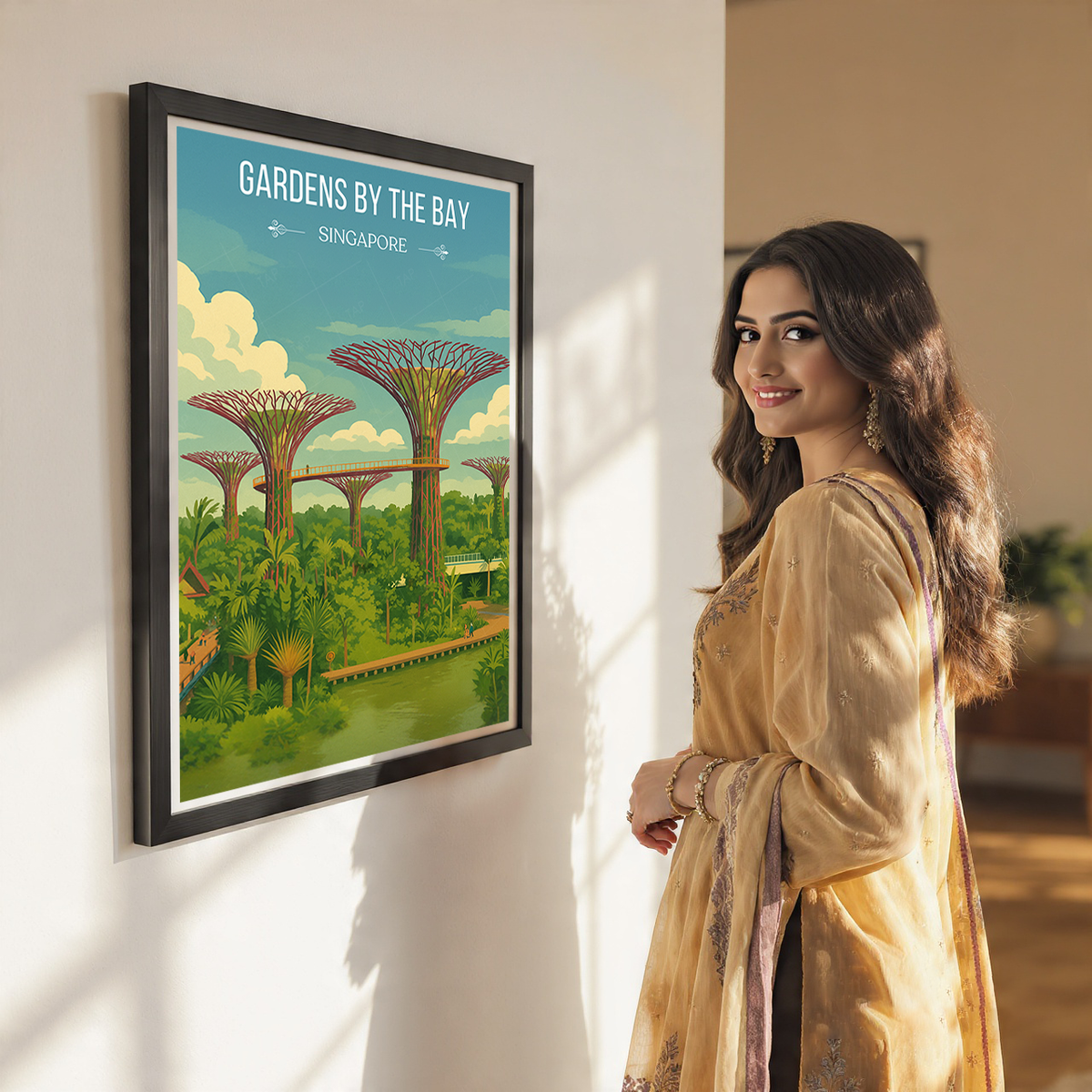 Gardens Bay - Singapore - Poster Print Modern Style Wall Art