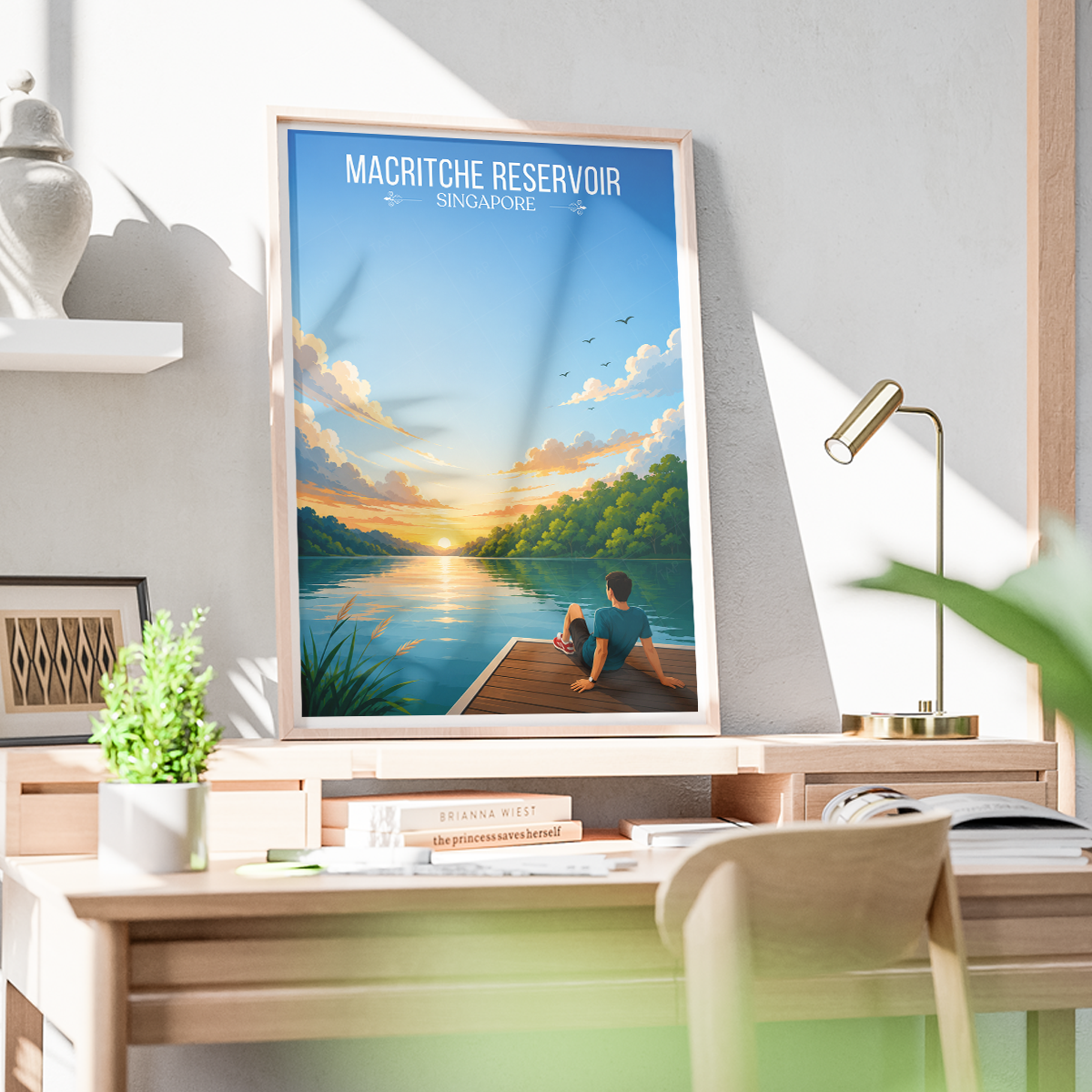 MacRitche Reservoir - Singapore - Poster Print Modern Style Wall Art