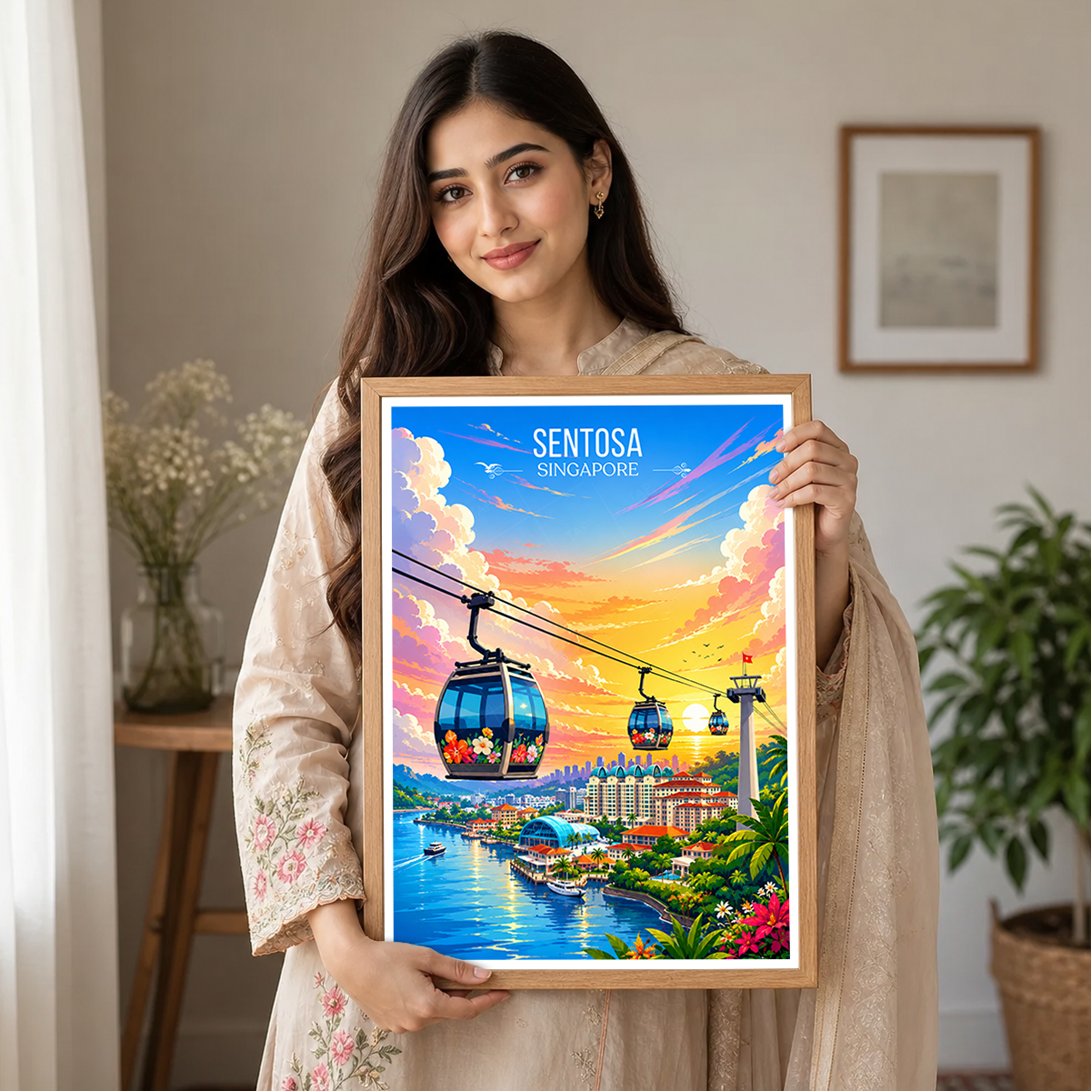 Sentosa - Singapore - Poster Print Modern Style Wall Art