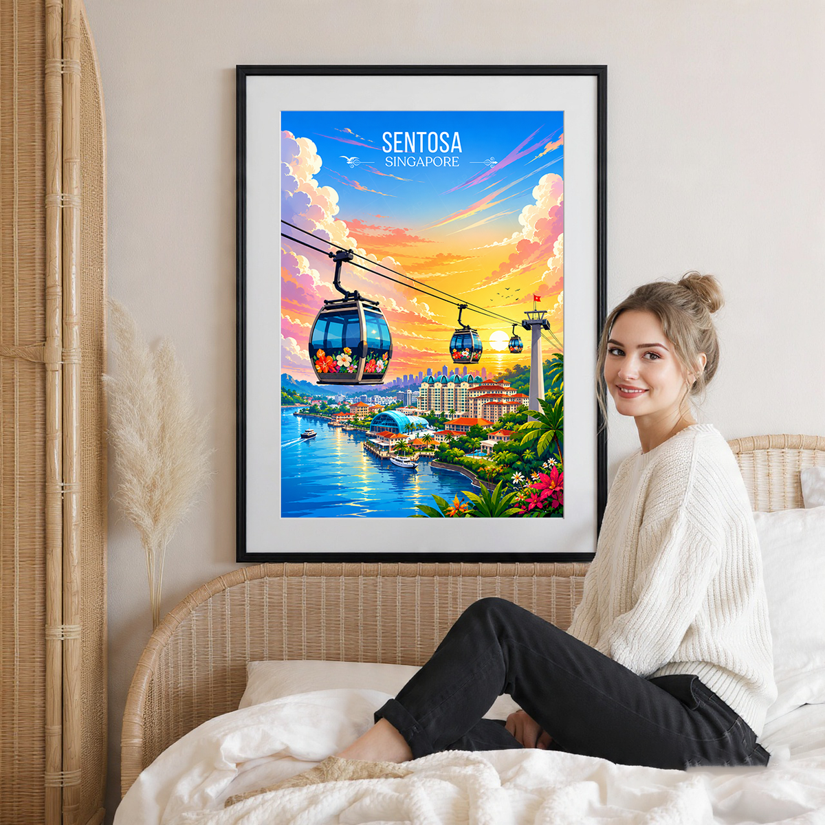 Sentosa - Singapore - Poster Print Modern Style Wall Art