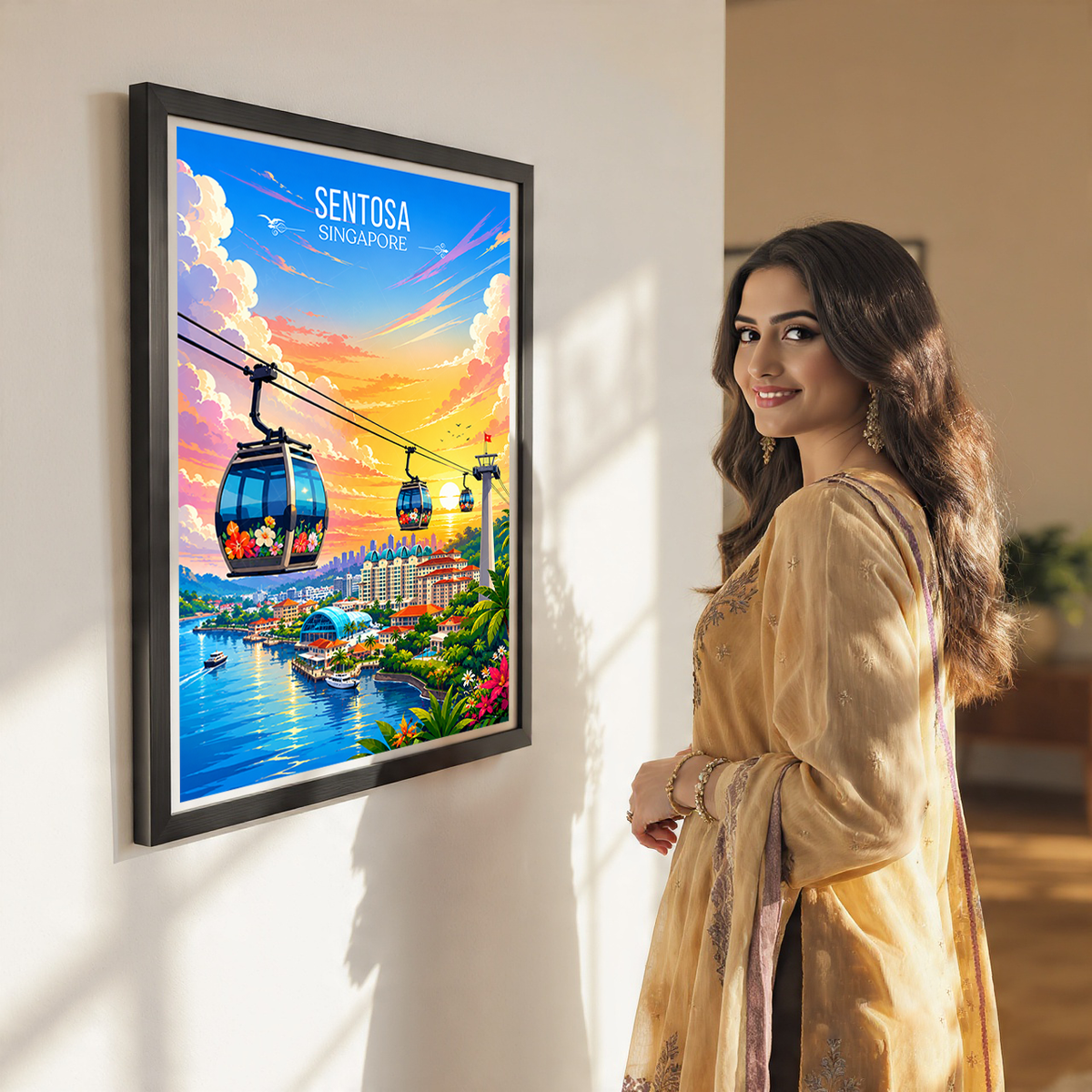 Sentosa - Singapore - Poster Print Modern Style Wall Art