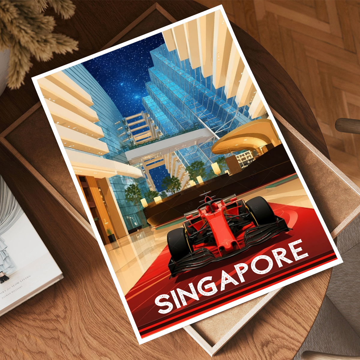 Singapore - Poster Print Modern Style Wall Art