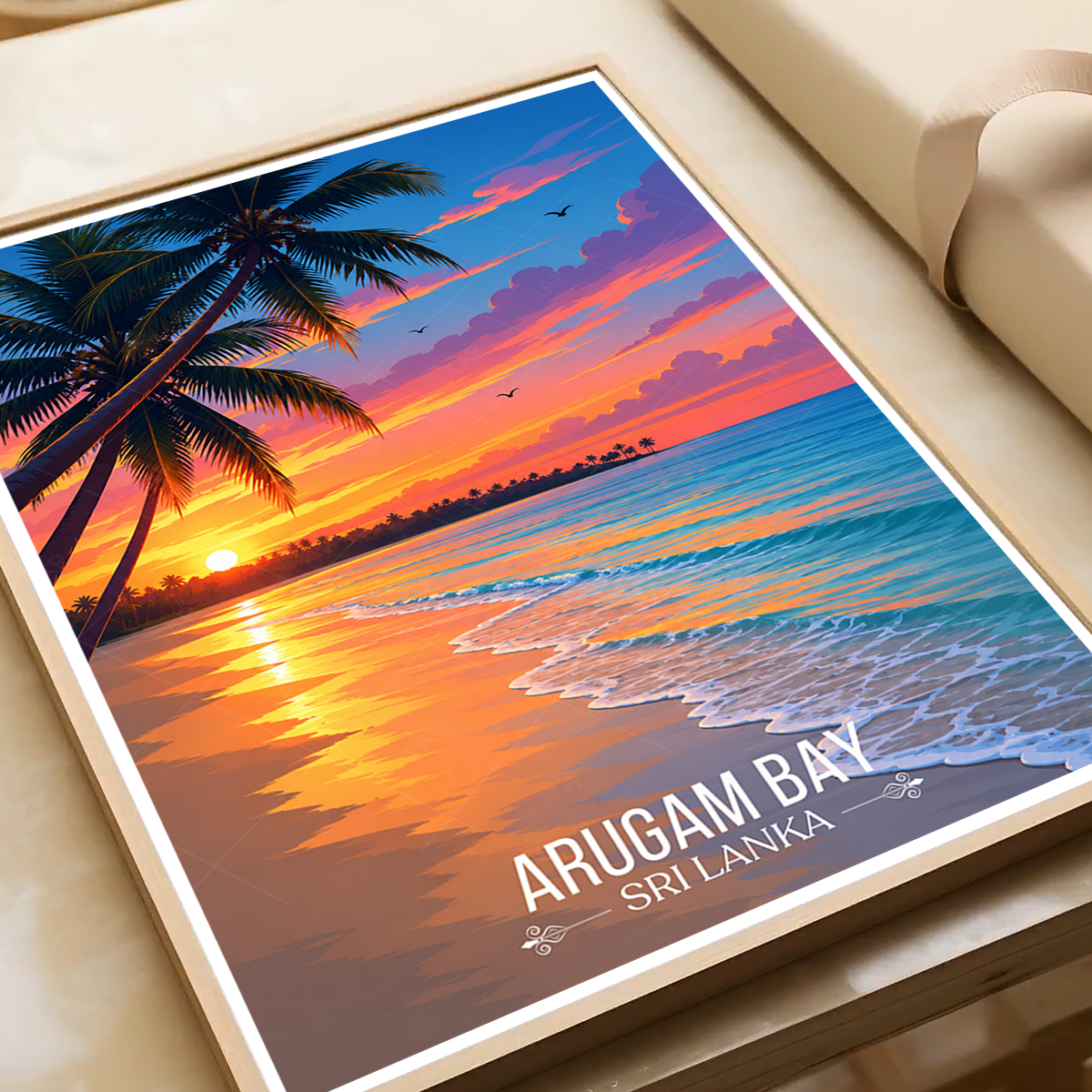 Arugam Bay - Sri Lanka - Travel Poster Print Modern Style Wall Art - Art Print - Travel Art Poster
