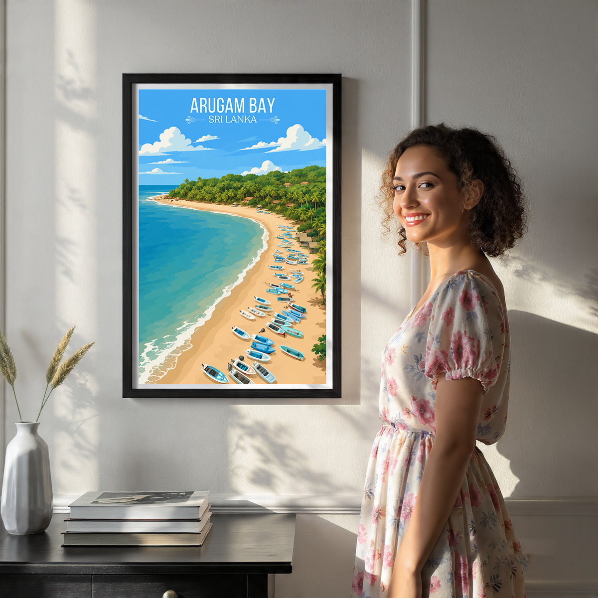 Arugam Bay - Sri Lanka - Travel Poster Print Modern Style Wall Art - Art Print - Travel Art Poster