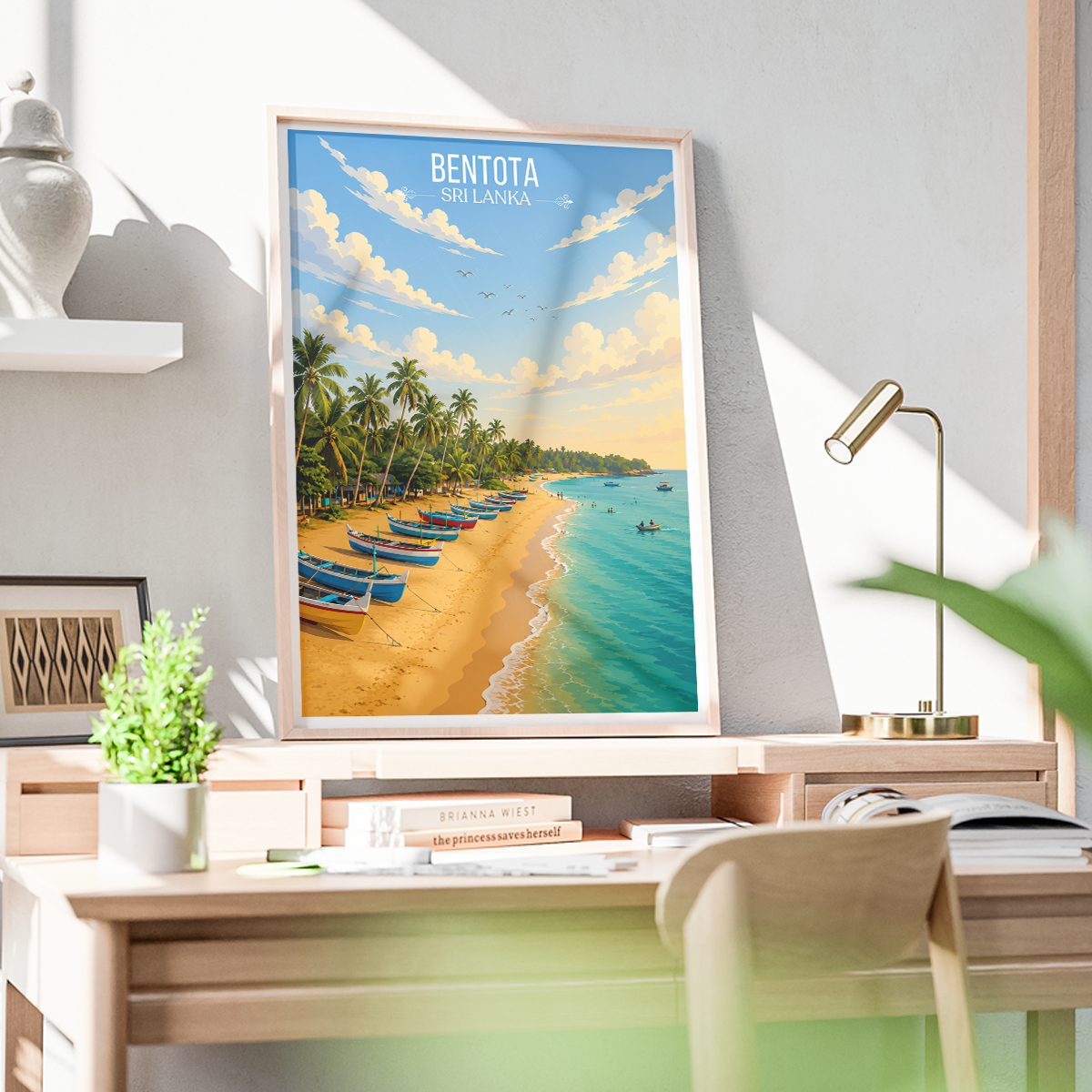 Bentota - Sri Lanka - Travel Poster Print Modern Style Wall Art - Art Print - Travel Art Poster