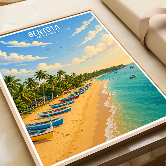 Bentota - Sri Lanka - Travel Poster Print Modern Style Wall Art - Art Print - Travel Art Poster