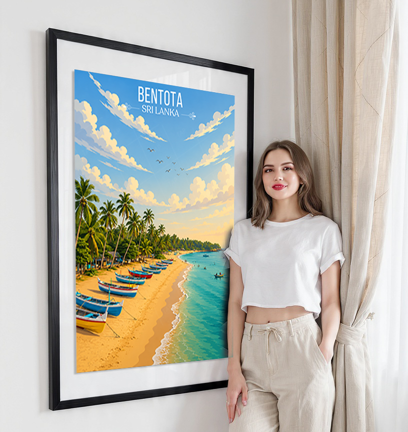 Bentota - Sri Lanka - Travel Poster Print Modern Style Wall Art - Art Print - Travel Art Poster