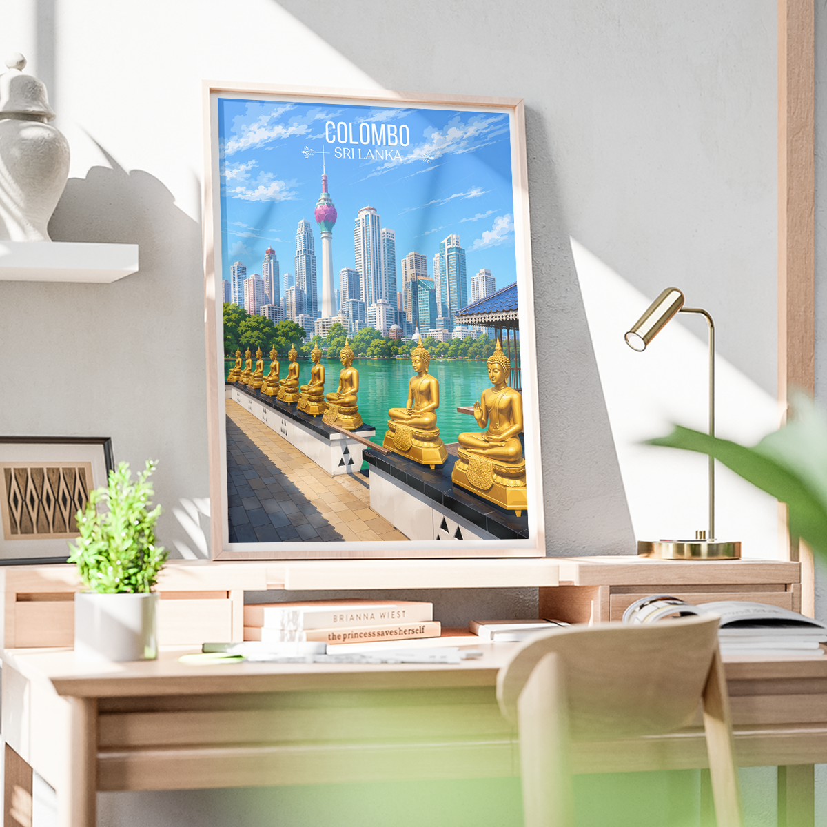 Colombo - Sri Lanka - Travel Poster Print Modern Style Wall Art - Art Print - Travel Art Poster
