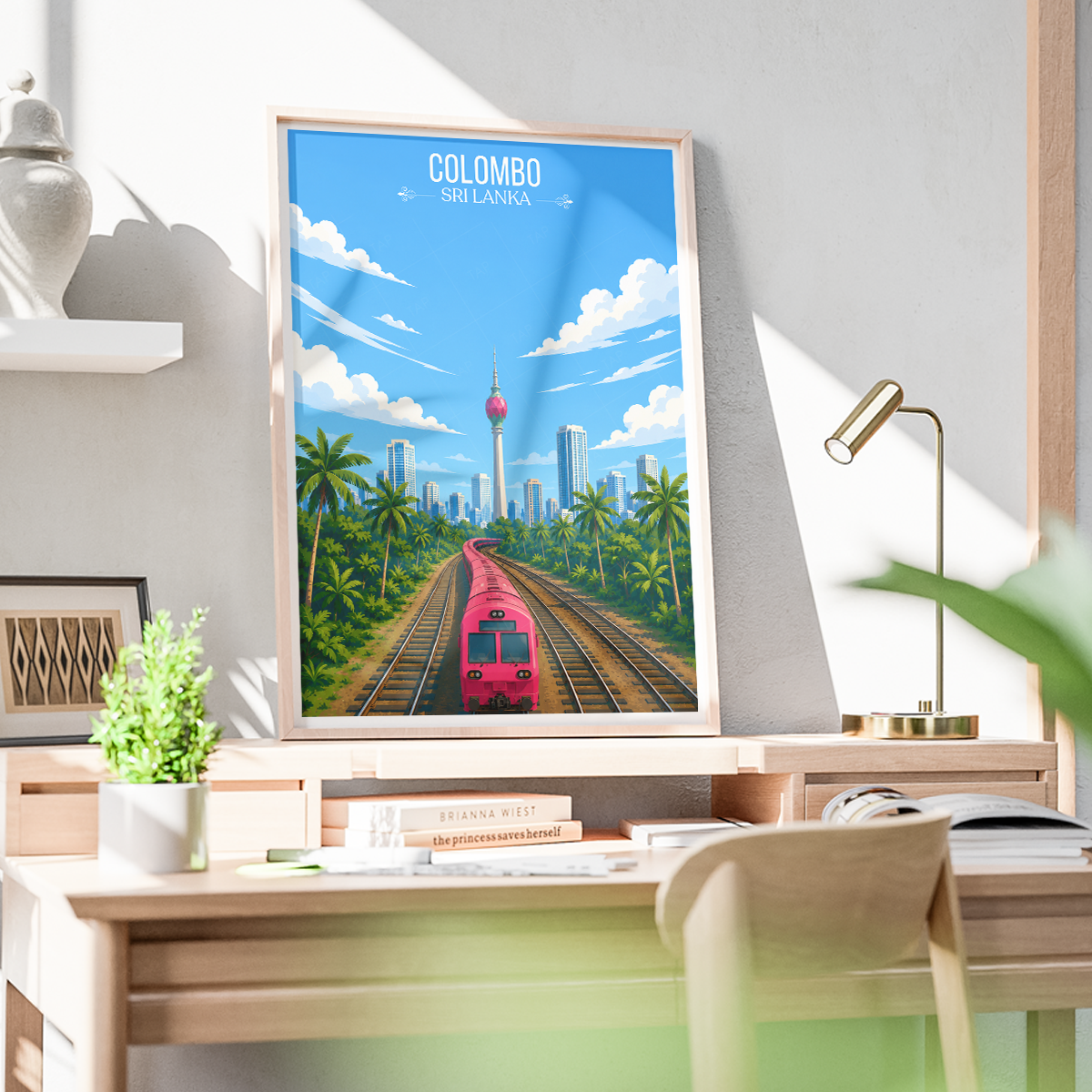 Colombo - Sri Lanka - Travel Poster Print Modern Style Wall Art - Art Print - Travel Art Poster
