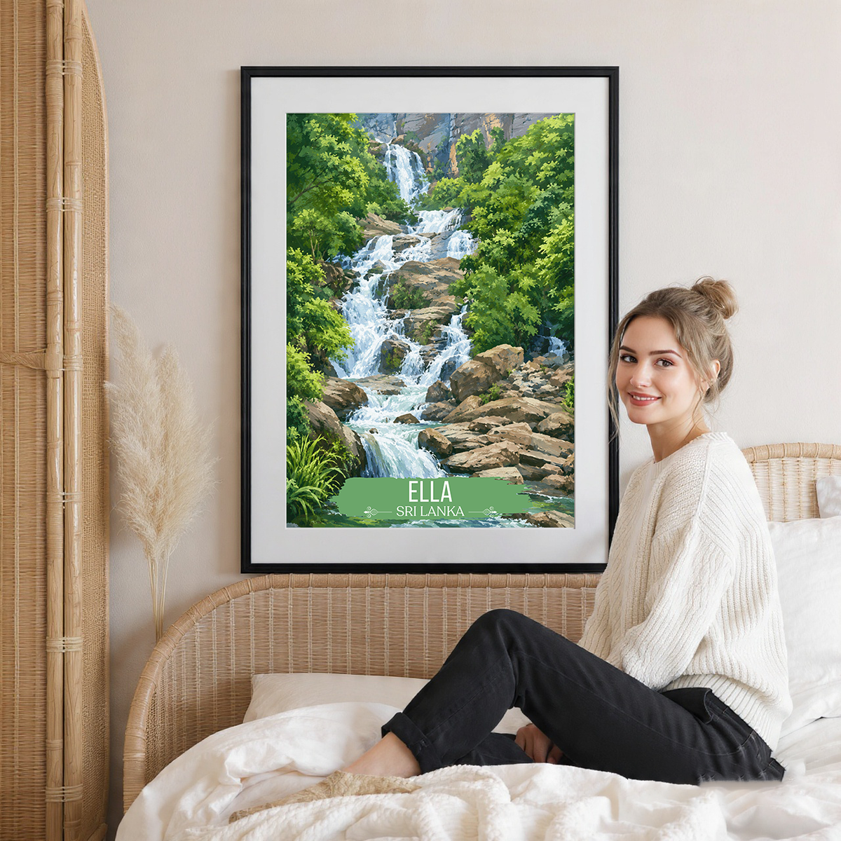 Ella - Sri Lanka - Travel Poster Print Modern Style Wall Art - Art Print - Travel Art Poster