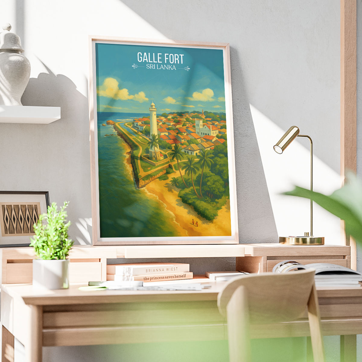 Galle Fort - Sri Lanka - Travel Poster Print Modern Style Wall Art - Art Print - Travel Art Poster