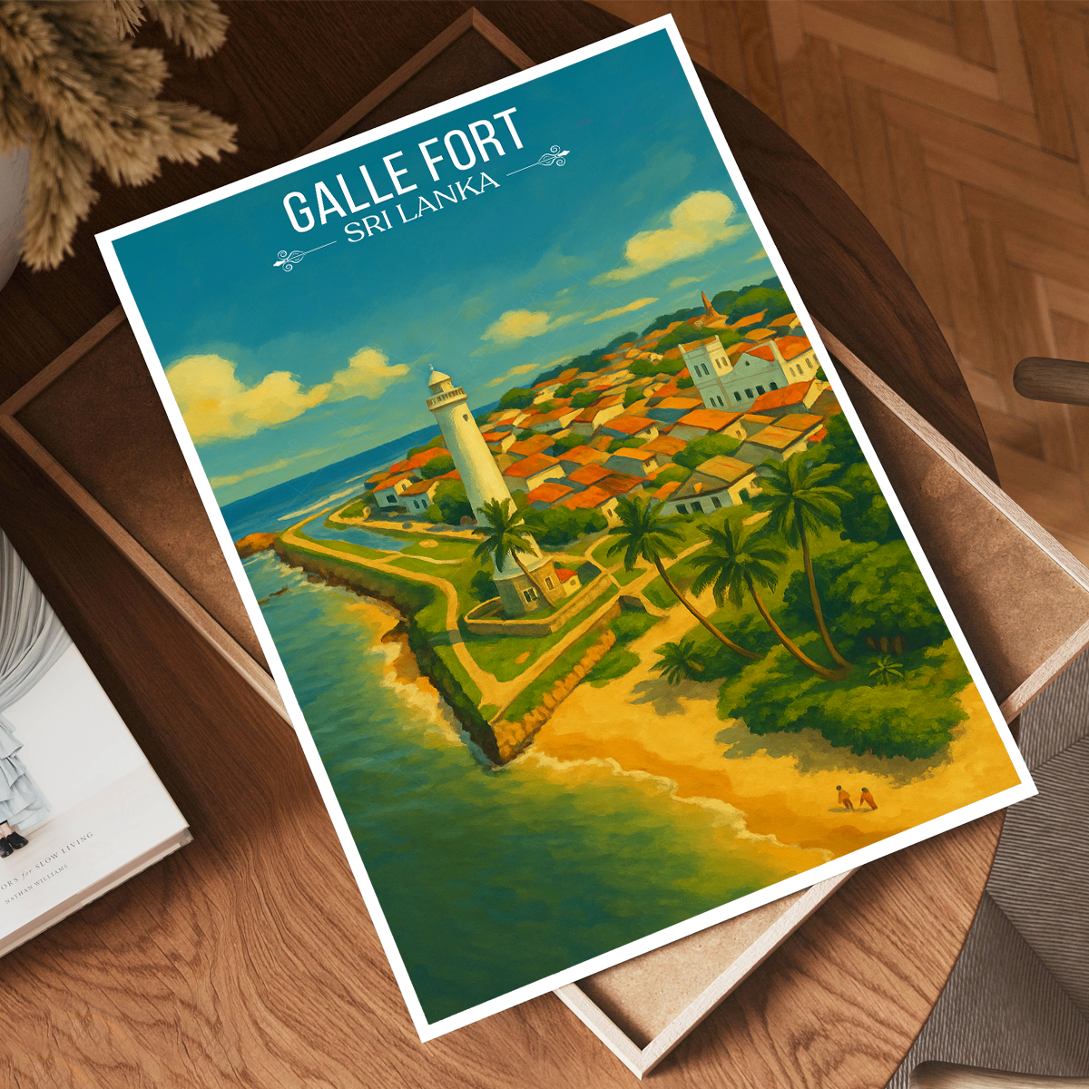 Galle Fort - Sri Lanka - Travel Poster Print Modern Style Wall Art - Art Print - Travel Art Poster