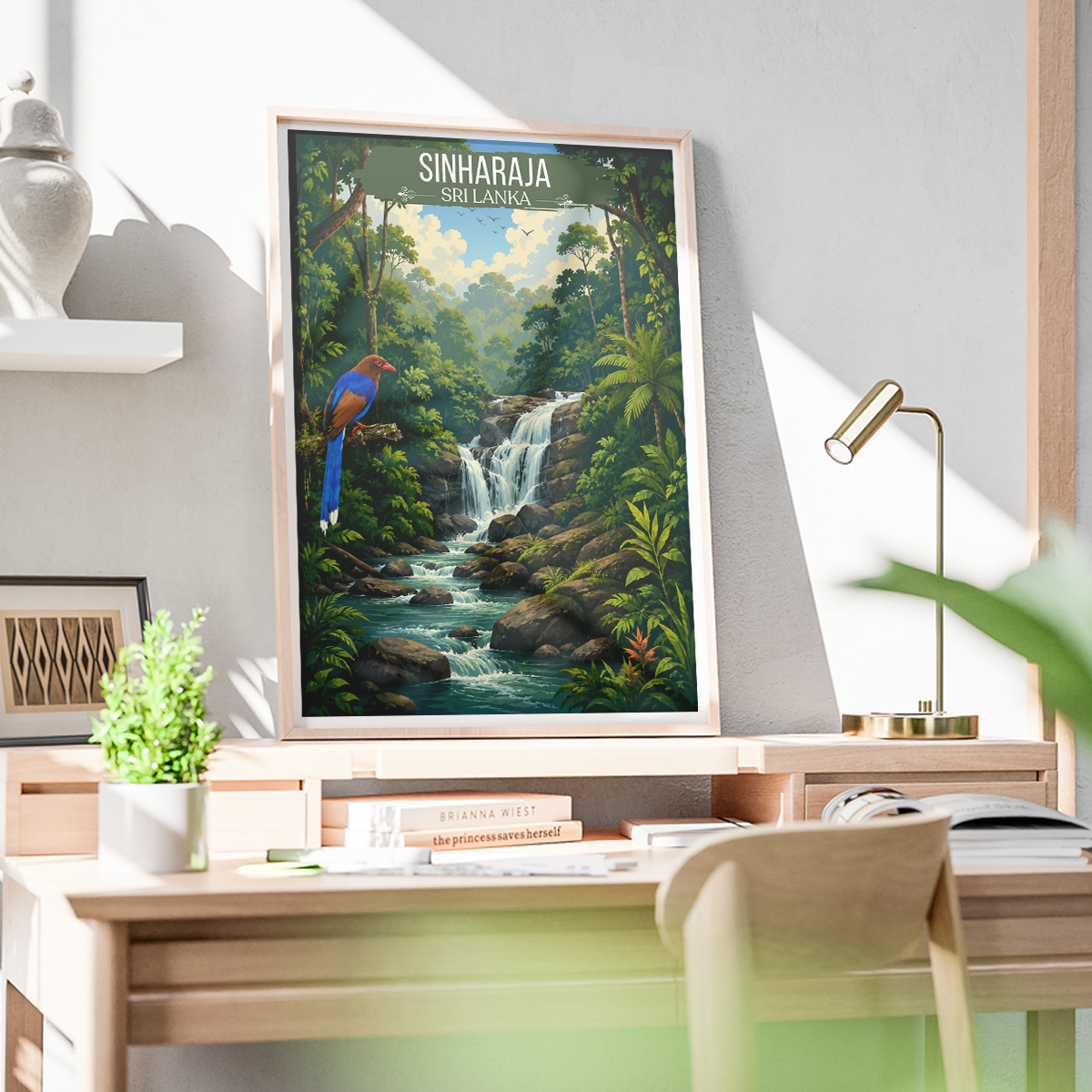 Sinharaja - Sri Lanka - Travel Poster Print Modern Style Wall Art - Art Print - Travel Art Poster