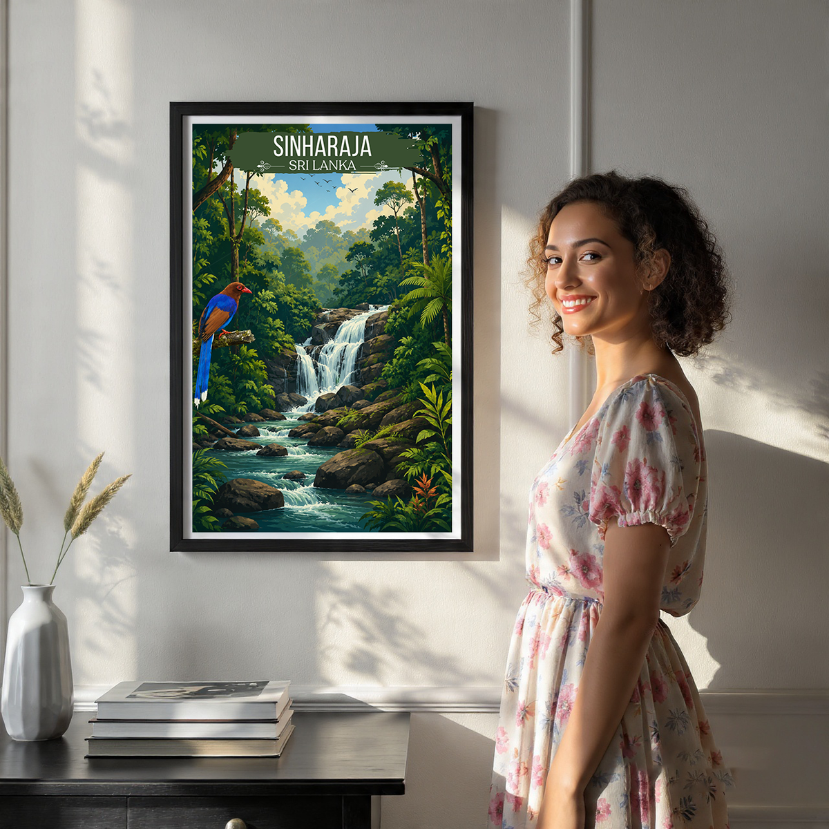 Sinharaja - Sri Lanka - Travel Poster Print Modern Style Wall Art - Art Print - Travel Art Poster