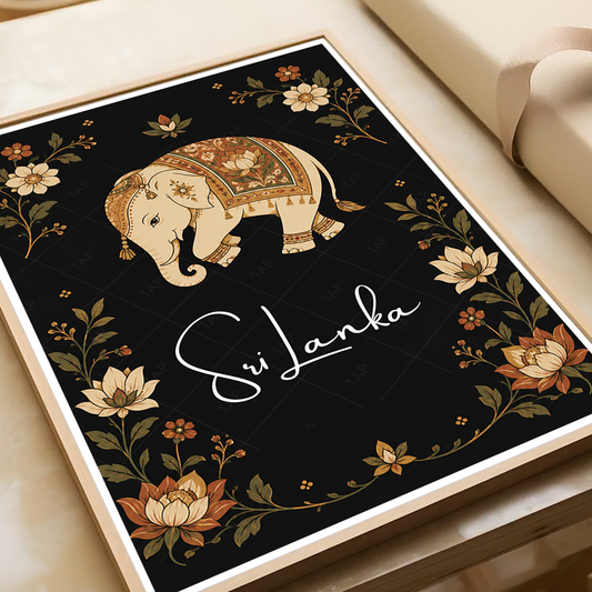 Sri Lanka - Travel Poster Print Modern Style Wall Art - Art Print - Travel Art Poster