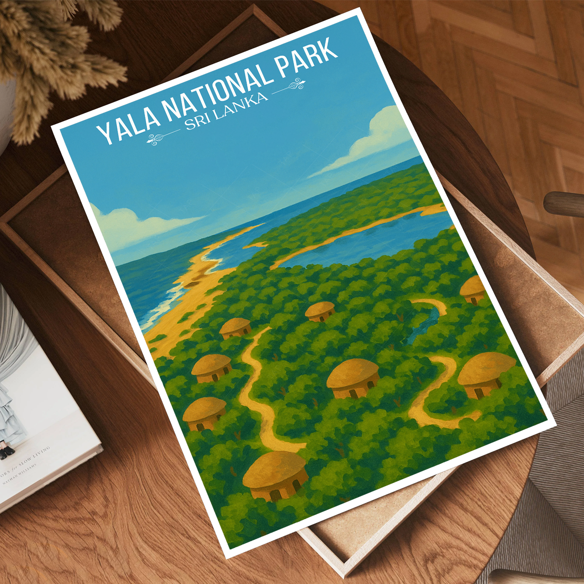 Yala National Park - Sri Lanka - Travel Poster Print Modern Style Wall Art