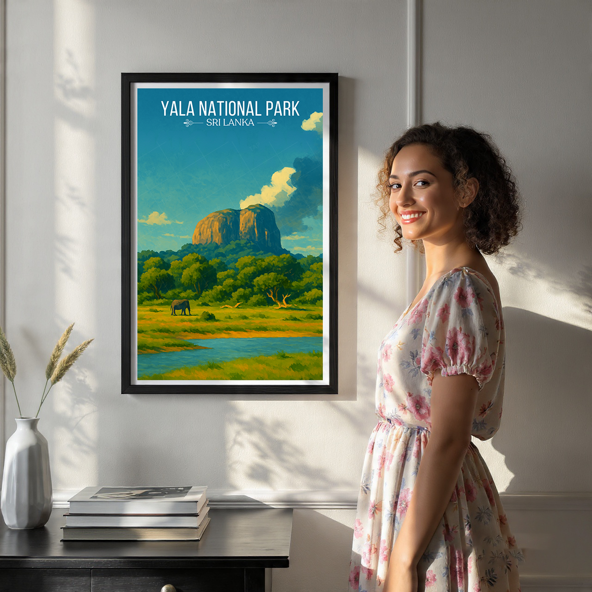 Yala National Park - Sri Lanka - Travel Poster Print Modern Style Wall Art