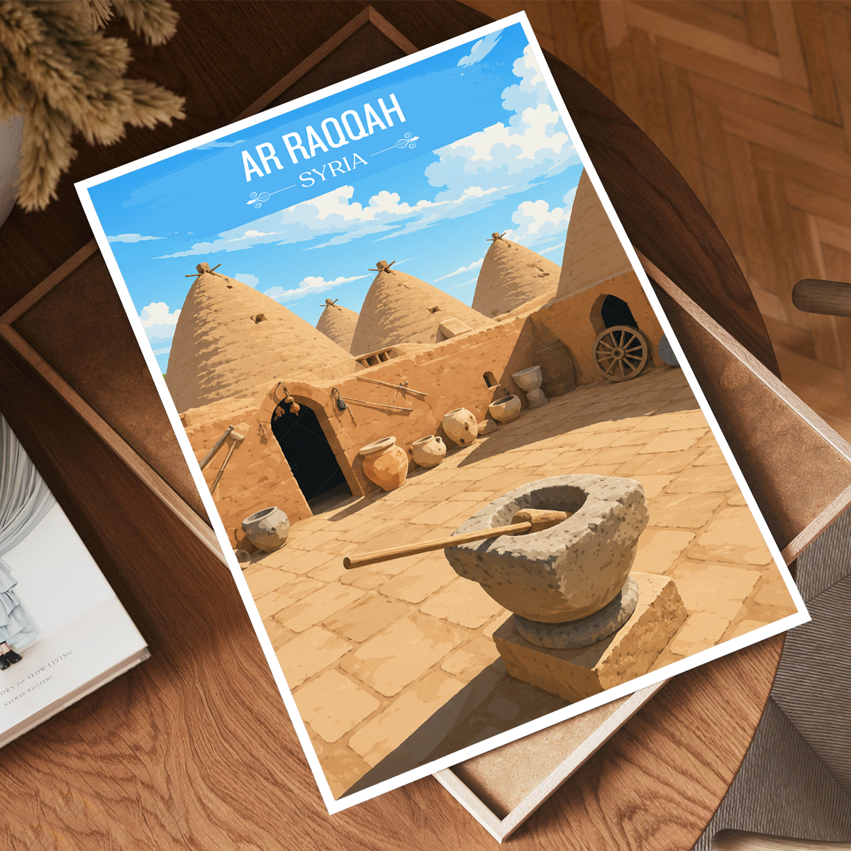 Ar Raqqah - Syria - Travel Poster Print Modern Style Wall Art