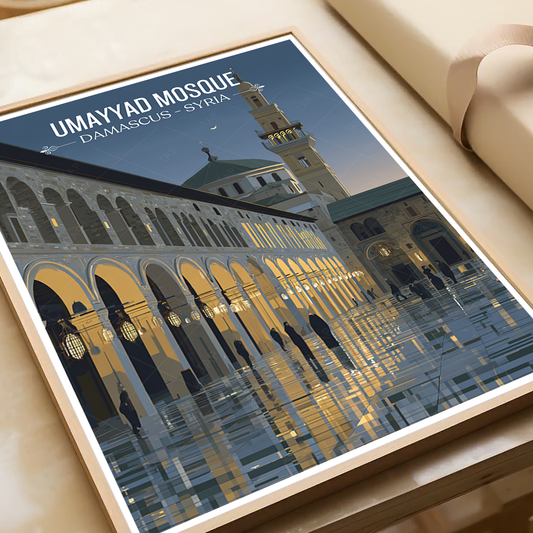 Damascus - Syria - Travel Poster Print Modern Style Wall Art - Art Print - Travel Art Poster
