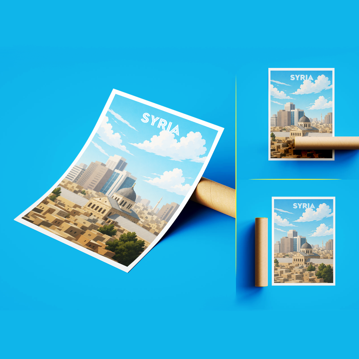 Syria - Syria - Travel Poster Print Modern Style Wall Art