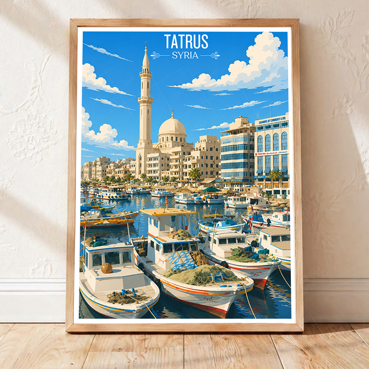 Tatrus - Syria - Travel Poster Print Modern Style Wall Art