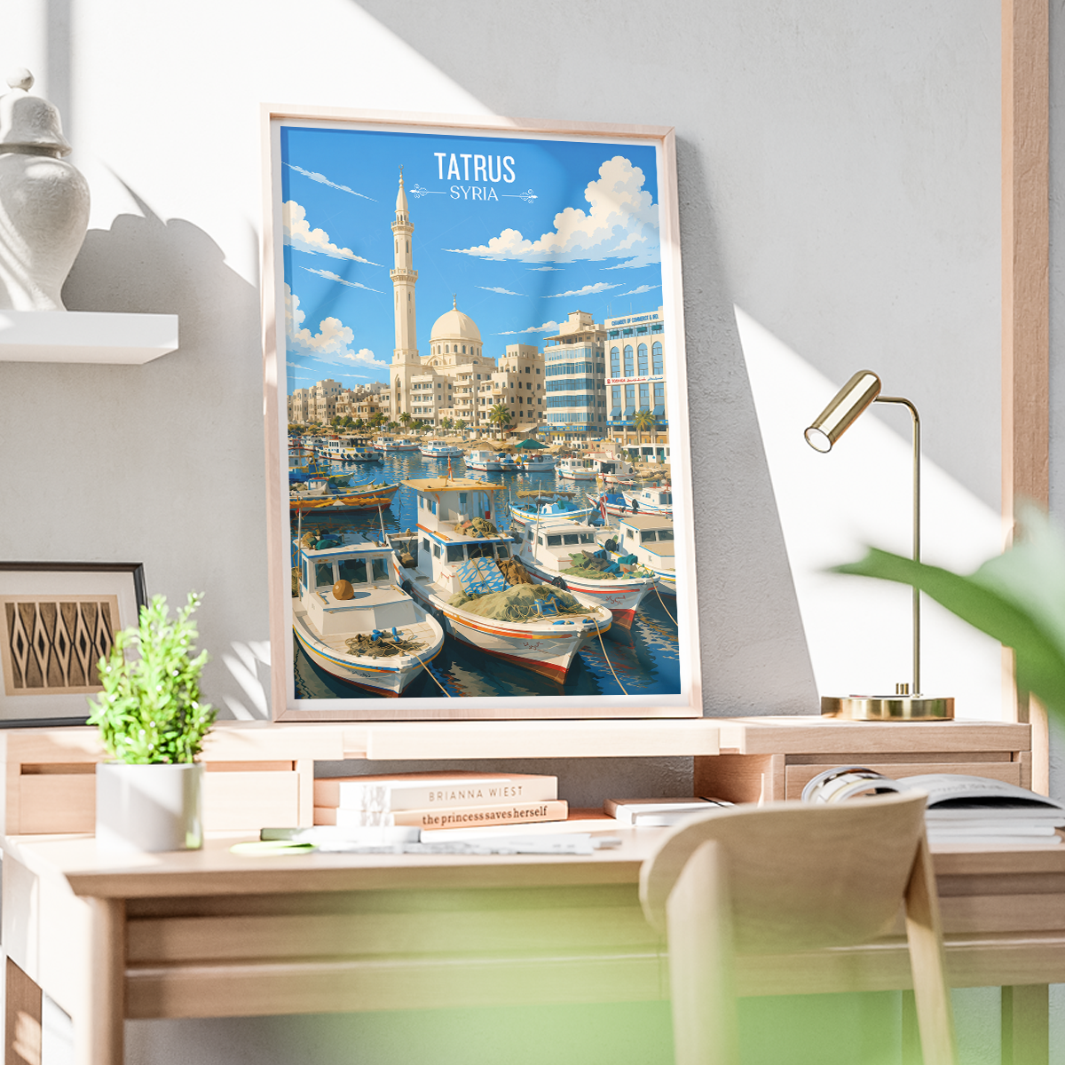 Tatrus - Syria - Travel Poster Print Modern Style Wall Art