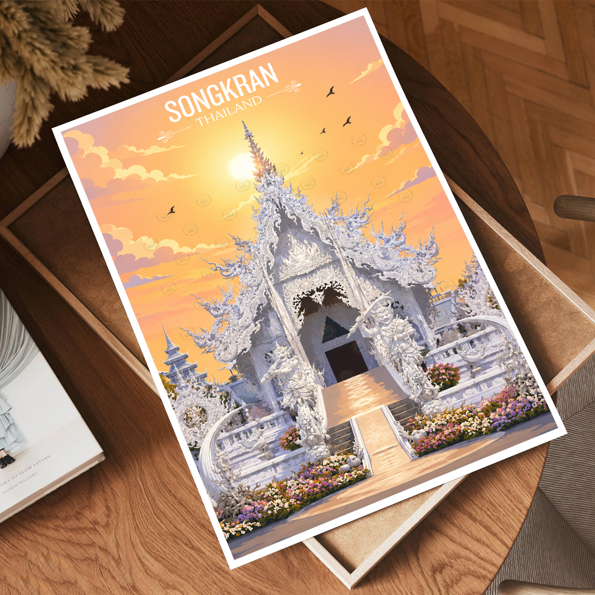 Chiang Rai - Thailand - Travel Poster Vintage Style Wall Art Print - Art Print - Travel Art Poster