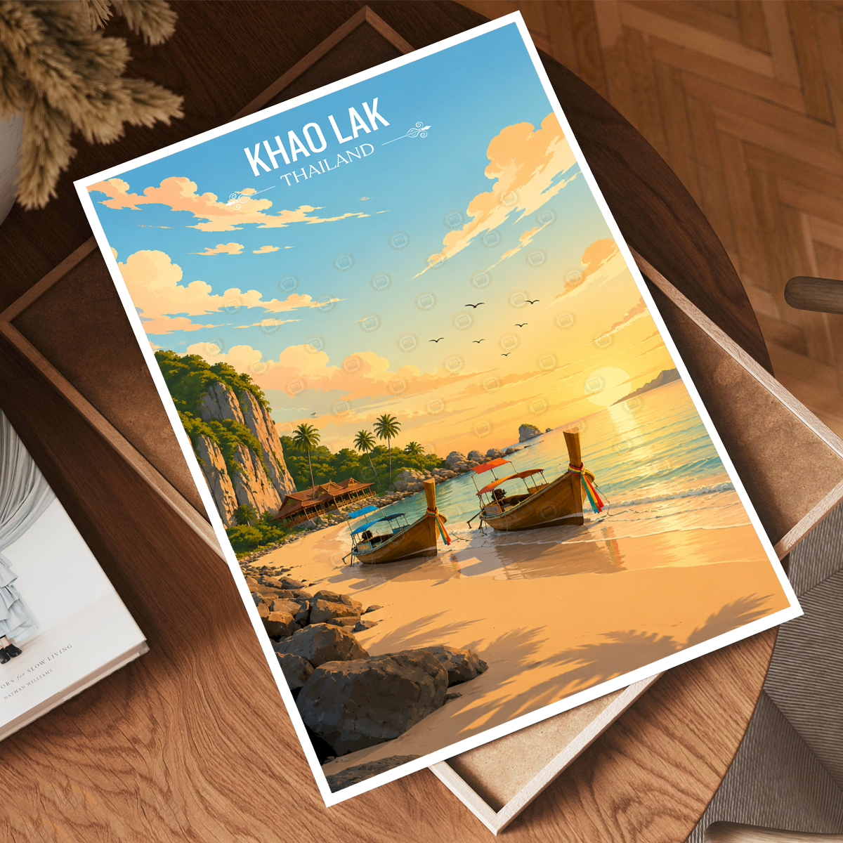 Khao Lak - Thailand - Travel Poster Vintage Style Wall Art Print - Art Print - Travel Art Poster