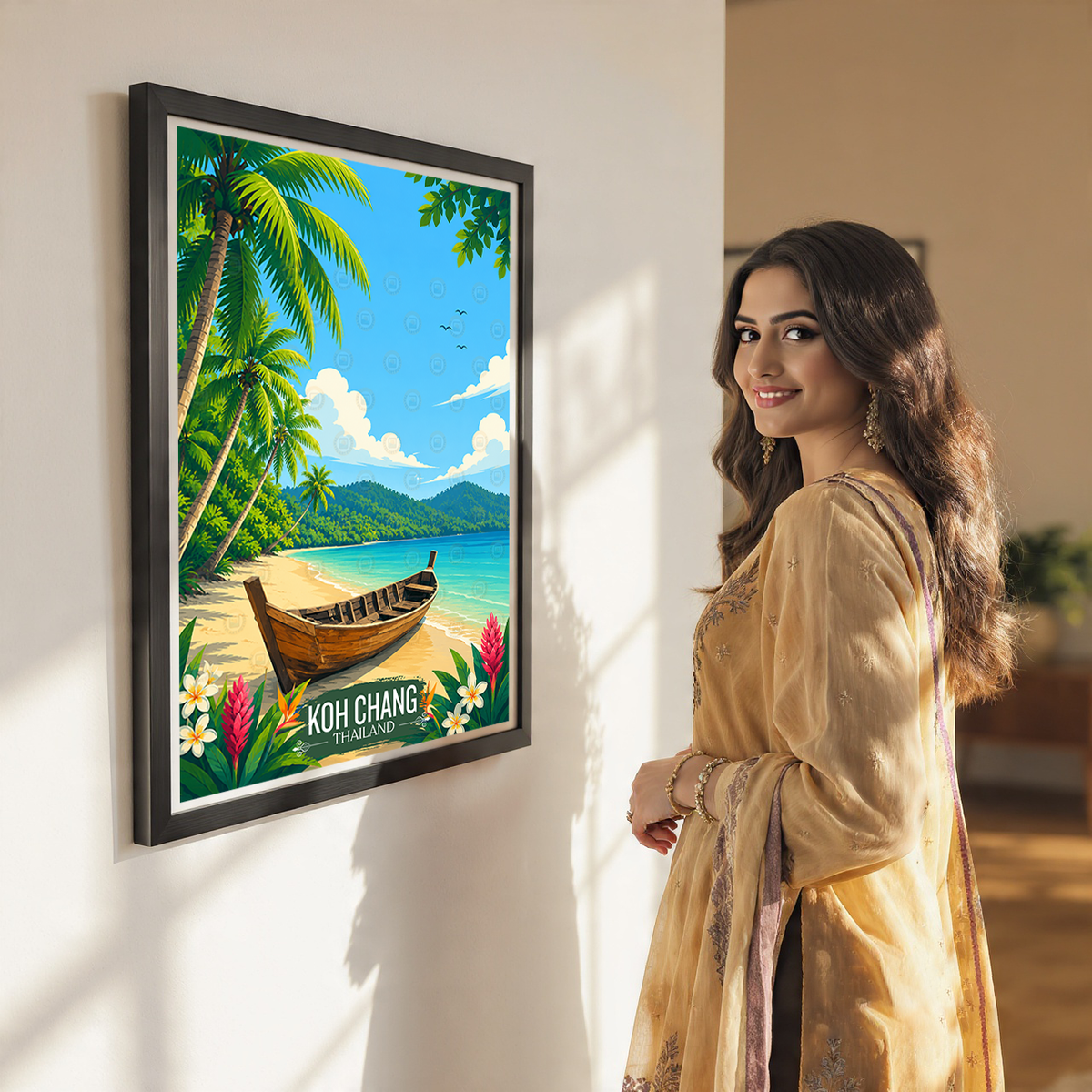 Koh Chang - Thailand - Travel Poster Vintage Style Wall Art Print - Art Print - Travel Art Poster