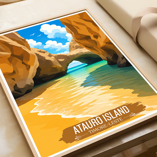 Atauro Island - Timor-Leste - Travel Poster Vintage Style Wall Art Print - Art Print - Travel Art Poster