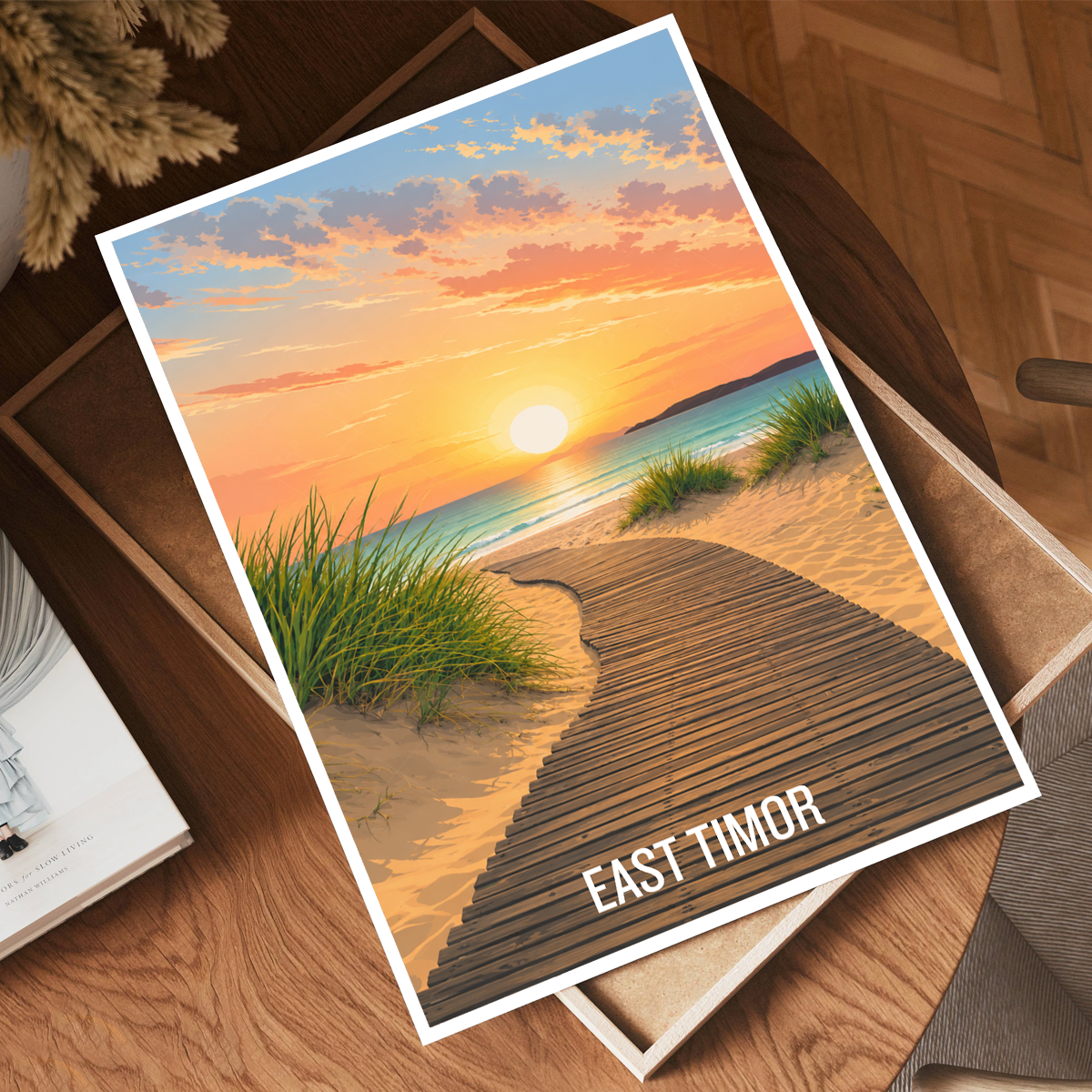 East Timor - Timor-Leste - Travel Poster Vintage Style Wall Art Print