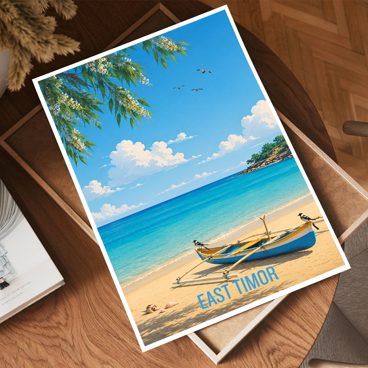East Timor - Timor-Leste - Travel Poster Vintage Style Wall Art Print