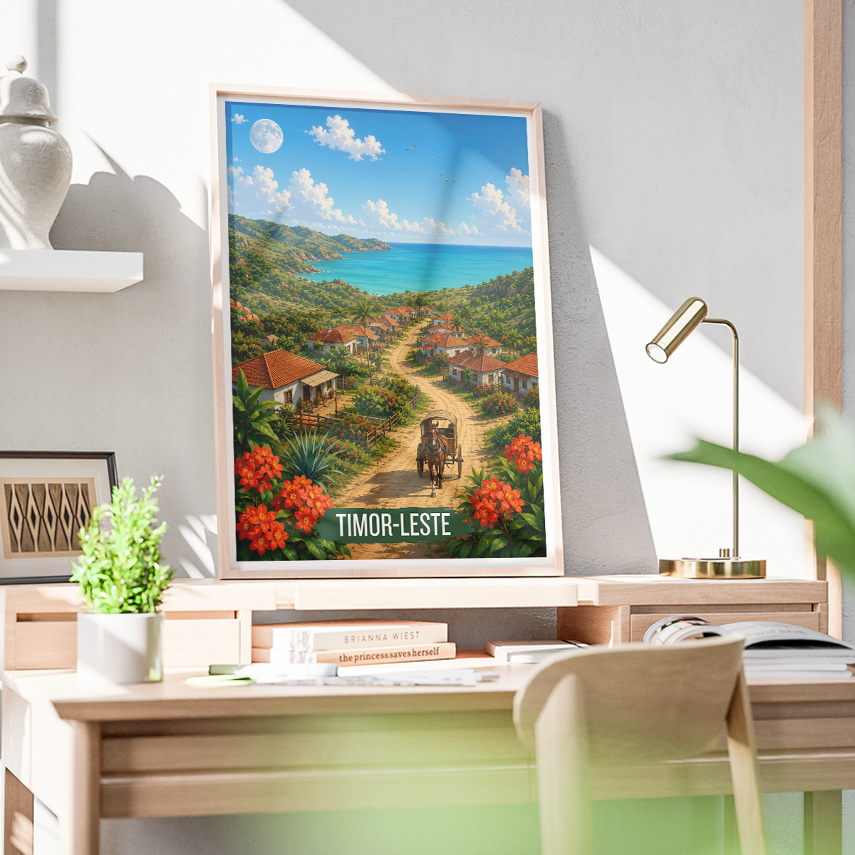 Timor-Leste - Travel Poster Vintage Style Wall Art Print