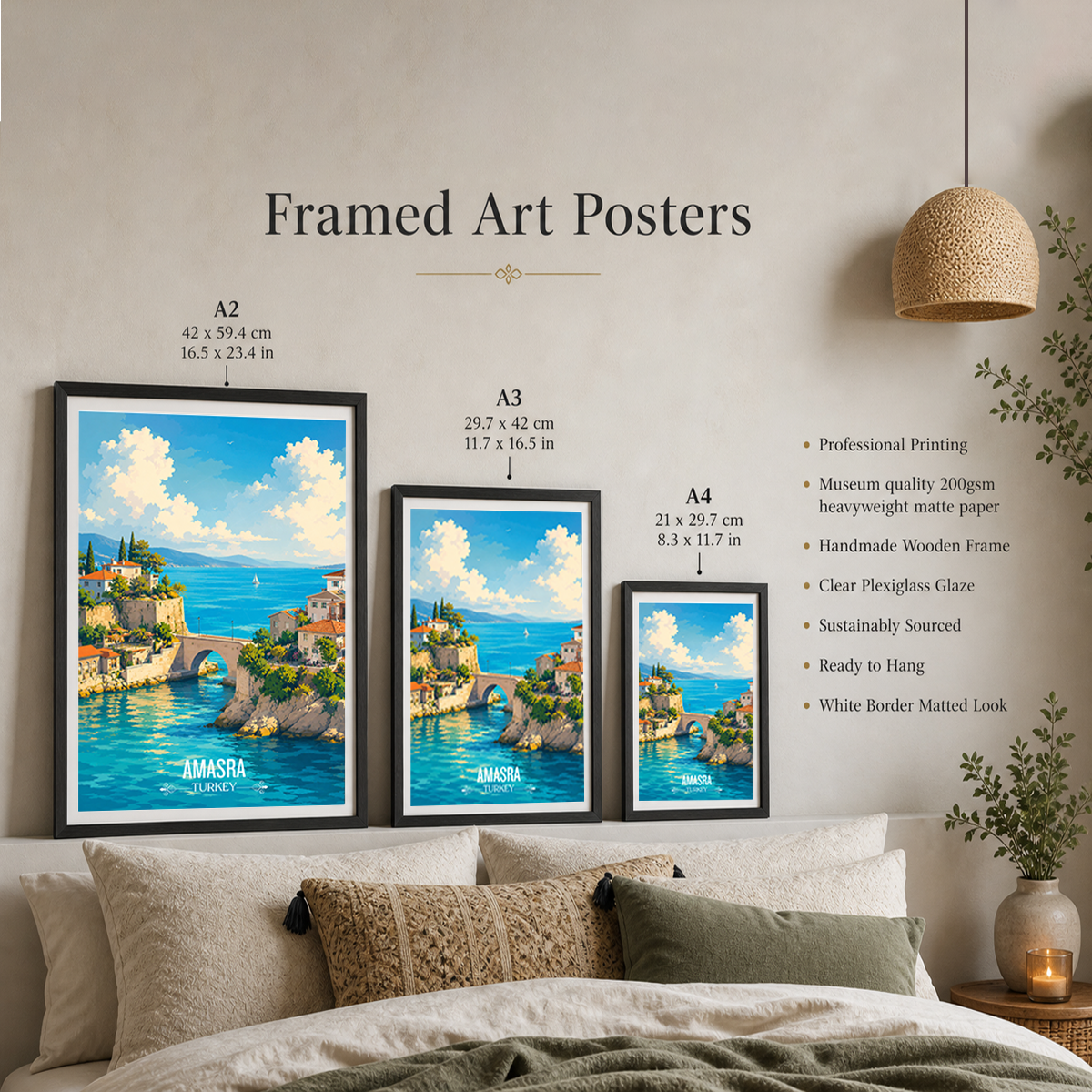 Amasra - Turkey - Travel Art Wall Deco Poster Print - Art Print - Travel Art Poster