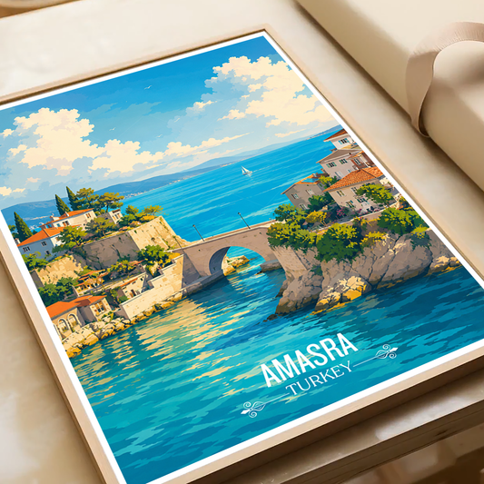 Amasra - Turkey - Travel Art Wall Deco Poster Print - Art Print - Travel Art Poster