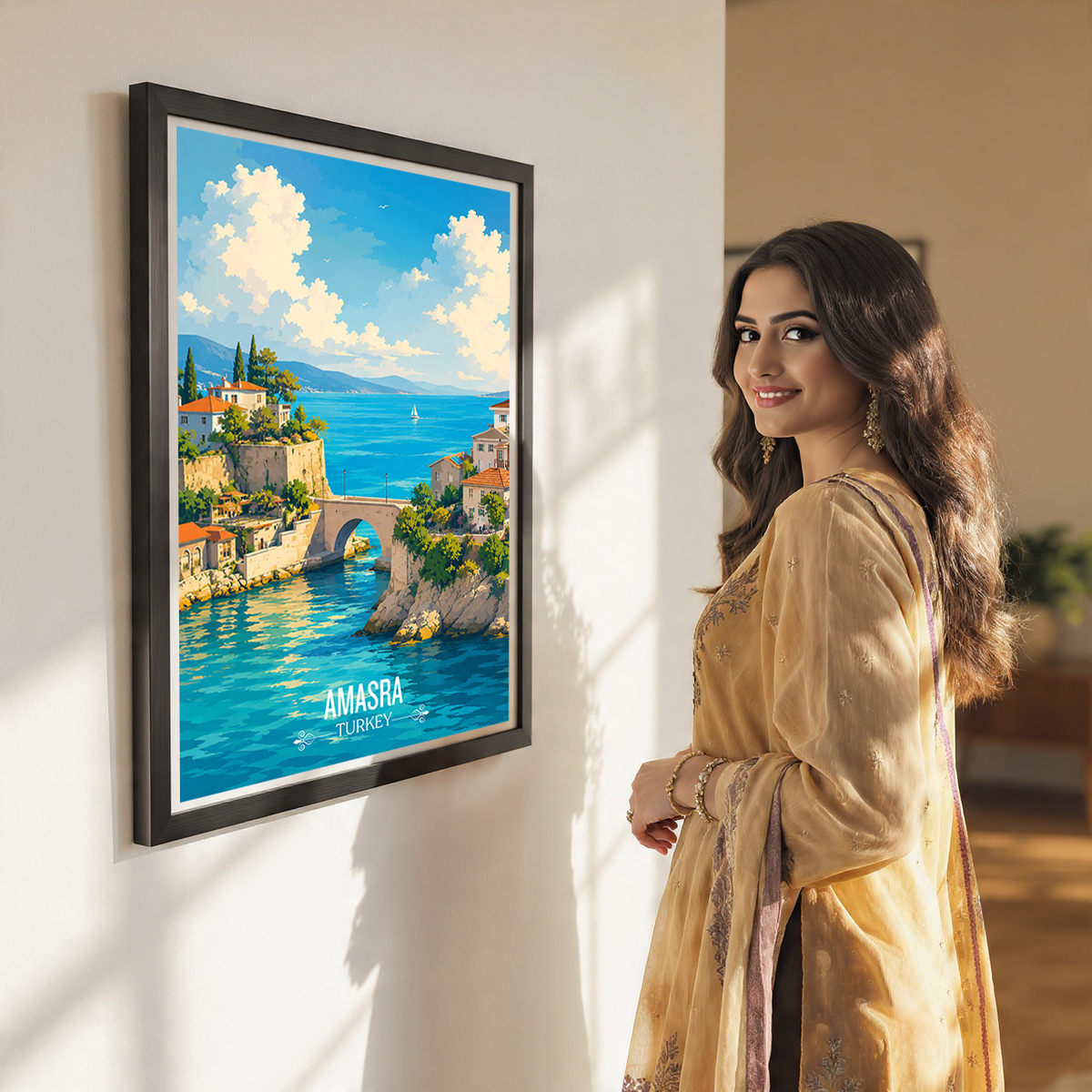 Amasra - Turkey - Travel Art Wall Deco Poster Print - Art Print - Travel Art Poster