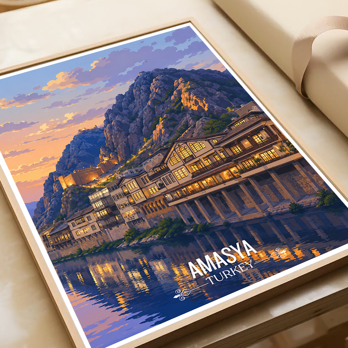 Amasya - Turkey - Travel Art Wall Deco Poster Print - Art Print - Travel Art Poster